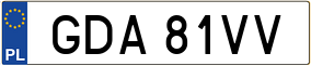 Trailer License Plate